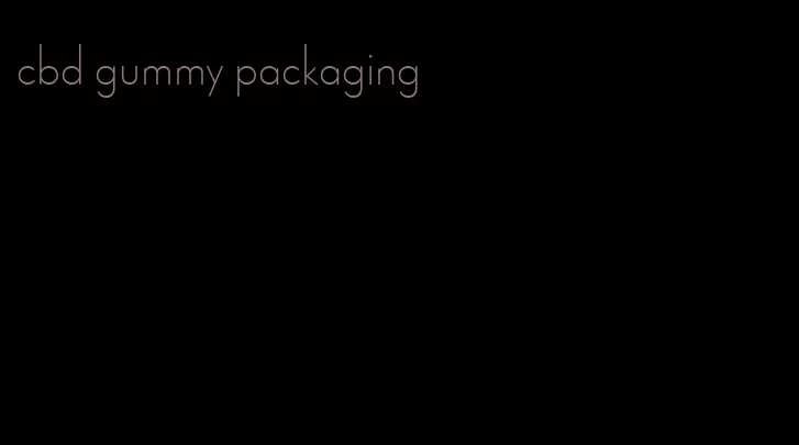 cbd gummy packaging